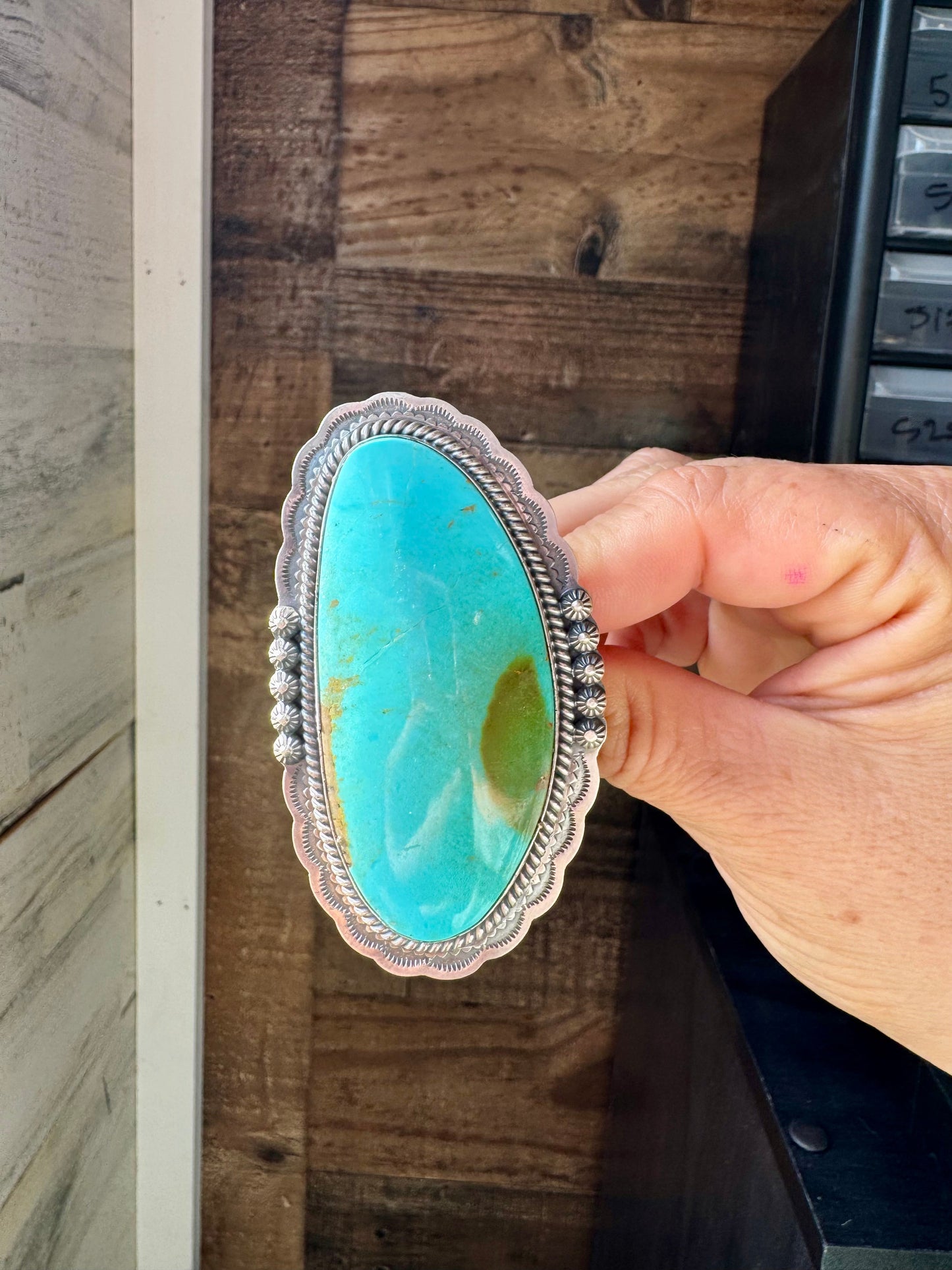 Big Adjustable Sonoran Gold Ring – Native Made by Gilbert Platero