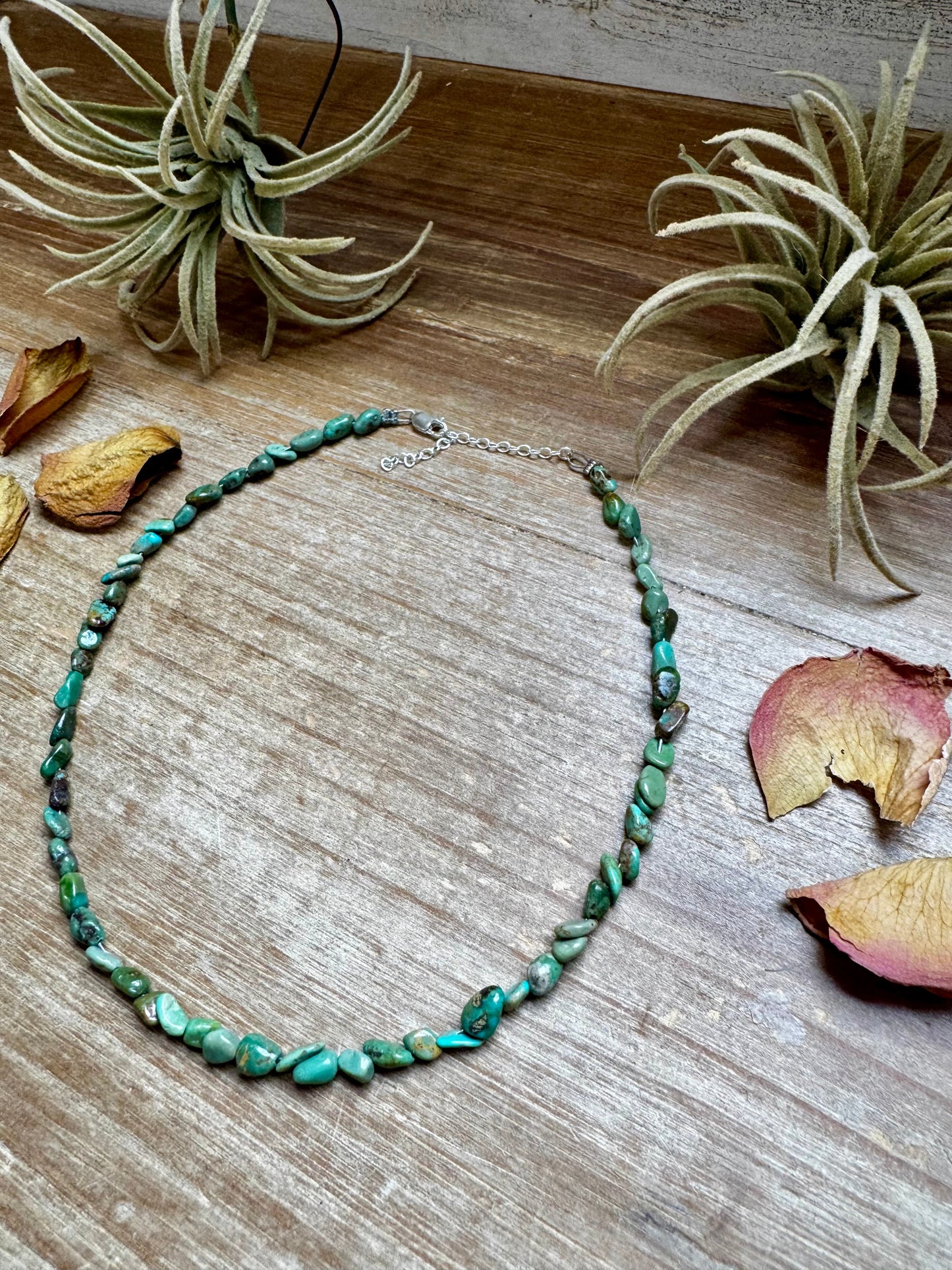 Choker Green Nugget Turquoise Choker