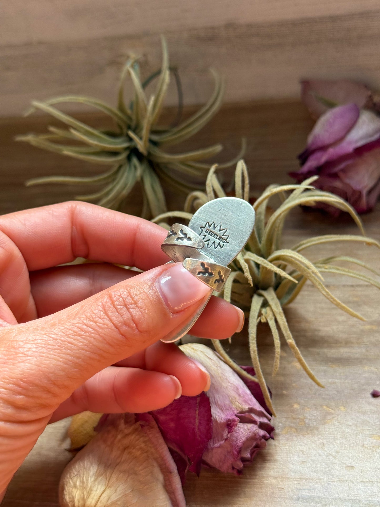 2-Stone Golden Hills Turquoise Sterling Silver Ring – Adjustable