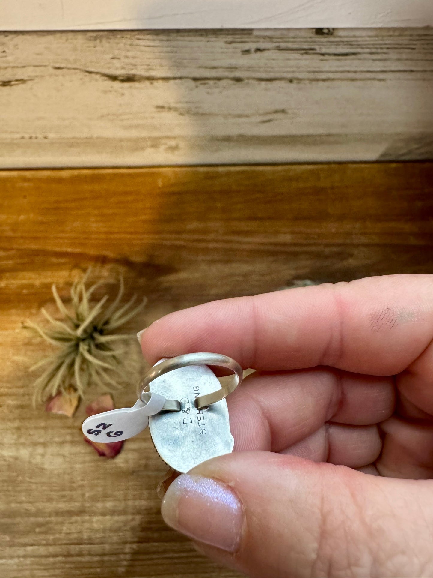 Ring - Size 6 -Red Spiny & Sterling Silver II