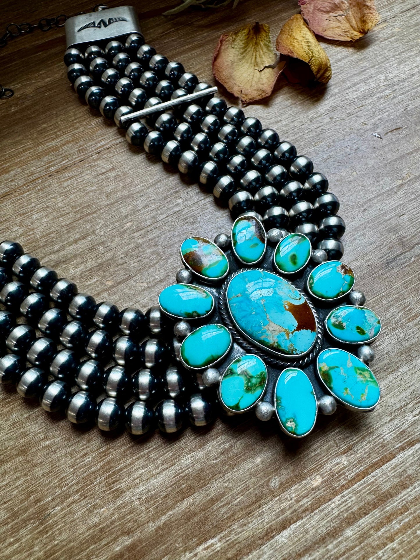 Princess Sonoran Turquoise Necklace – Emerson Thompson, Native Made, Sterling Silver